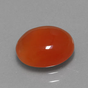 Cornalina naranja natural de 1,84 ct, transparente, transparente / translúcido