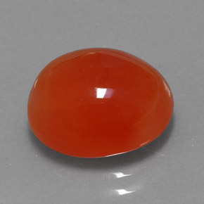 Cornalina naranja natural de 4,00 ct, transparente, transparente / translúcido