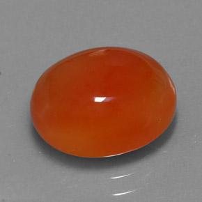 Cornalina naranja natural de 4,11 ct, transparente, transparente / translúcido