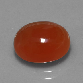 Cornalina naranja natural de 3,44 ct, transparente, transparente / translúcido