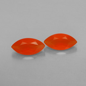 Gemas de cornalina naranja natural de  ct, transparente, transparente / translúcido