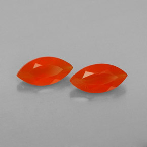 Gemas de cornalina naranja natural de  ct, transparente, transparente / translúcido