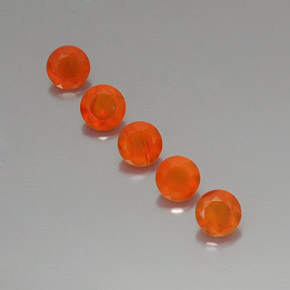 Gemas de cornalina naranja natural de  ct, transparente, transparente / translúcido