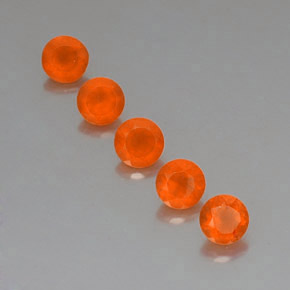 Gemas de cornalina naranja natural de  ct, transparente, transparente / translúcido