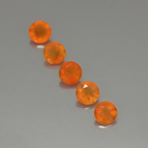 Gemas de cornalina naranja natural de  ct, transparente, transparente / translúcido