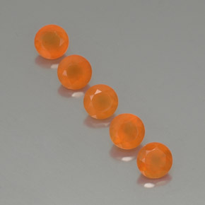 Gemas de cornalina naranja natural de  ct, transparente, transparente / translúcido