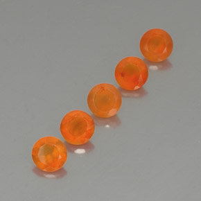 Gemas de cornalina naranja natural de  ct, transparente, transparente / translúcido