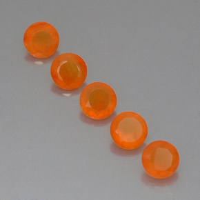 Gemas de cornalina naranja natural de  ct, transparente, transparente / translúcido
