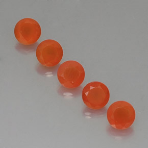 Gemas de cornalina naranja natural de  ct, transparente, transparente / translúcido