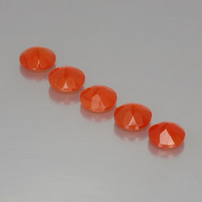 Gemas de cornalina naranja natural de  ct, transparente, transparente / translúcido