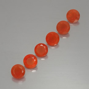 Gemas de cornalina naranja natural de  ct, transparente, transparente / translúcido