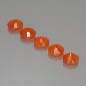 Gemas de cornalina naranja natural de  ct, transparente, transparente / translúcido
