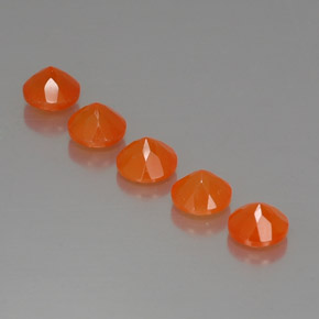 Gemas de cornalina naranja natural de  ct, transparente, transparente / translúcido