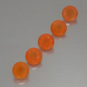 Gemas de cornalina naranja natural de  ct, transparente, transparente / translúcido