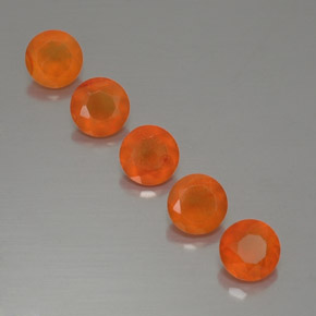 Gemas de cornalina naranja natural de  ct, transparente, transparente / translúcido