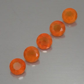 Gemas de cornalina naranja natural de  ct, transparente, transparente / translúcido