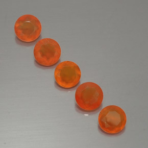 Gemas de cornalina naranja natural de  ct, transparente, transparente / translúcido