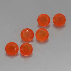 Gemas de cornalina naranja natural de  ct, transparente, transparente / translúcido