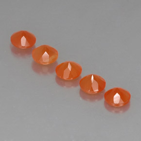Gemas de cornalina naranja natural de  ct, transparente, transparente / translúcido
