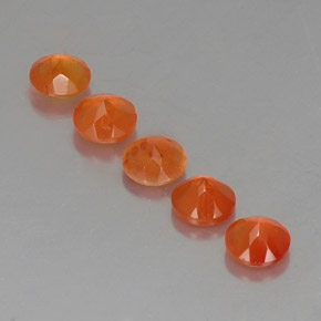 Gemas de cornalina naranja natural de  ct, transparente, transparente / translúcido