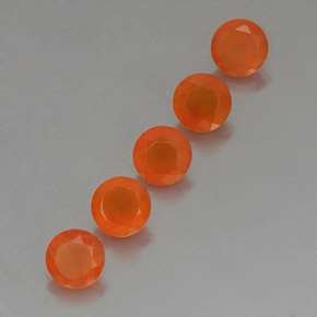 Gemas de cornalina naranja natural de  ct, transparente, transparente / translúcido