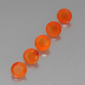 Gemas de cornalina naranja natural de  ct, transparente, transparente / translúcido