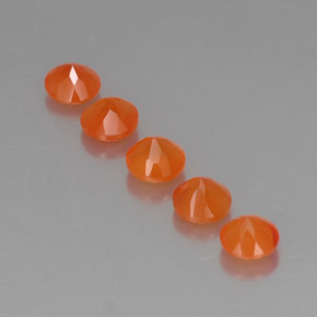 Gemas de cornalina naranja natural de  ct, transparente, transparente / translúcido