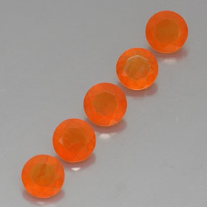 Gemas de cornalina naranja natural de  ct, transparente, transparente / translúcido