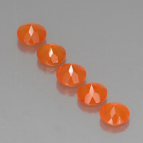 Gemas de cornalina naranja natural de  ct, transparente, transparente / translúcido