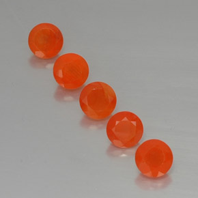 Gemas de cornalina naranja natural de  ct, transparente, transparente / translúcido