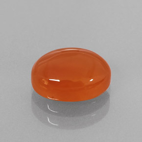 Cornalina naranja natural de 1,82 ct, transparente, transparente / translúcido