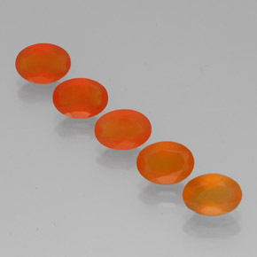Gemas de cornalina naranja natural de  ct, transparente, transparente / translúcido