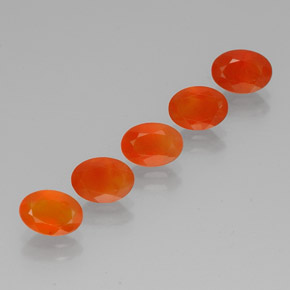 Gemas de cornalina naranja natural de  ct, transparente, transparente / translúcido