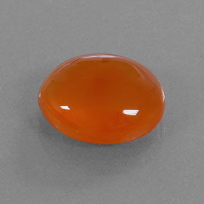 Cornalina Naranja natural de 3.17 ct, Transparente, Transparente / Translúcido