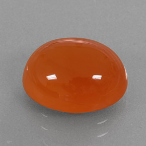 Cornalina Naranja natural de 3.97 ct, Transparente, Transparente / Translúcido