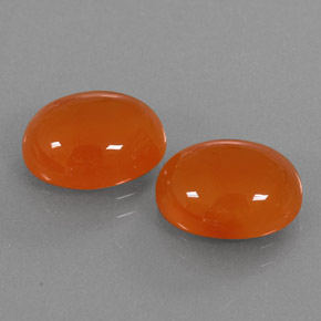 Gemas de cornalina naranja natural de  ct, transparente, transparente / translúcido
