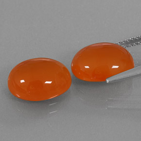 Gemas de cornalina naranja natural de  ct, transparente, transparente / translúcido