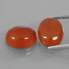 Gemas de cornalina naranja natural de  ct, transparente, transparente / translúcido