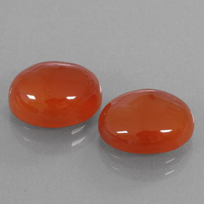 Gemas de cornalina naranja natural de  ct, transparente, transparente / translúcido