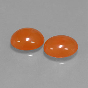 Gemas de cornalina naranja natural de  ct, transparente, transparente / translúcido