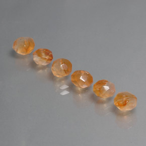 Gemas de cornalina naranja natural de  ct, transparente, transparente / translúcido
