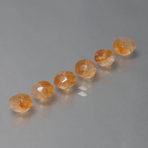 Gemas de cornalina naranja natural de  ct, transparente, transparente / translúcido