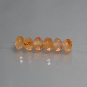 Gemas de cornalina naranja natural de  ct, transparente, transparente / translúcido