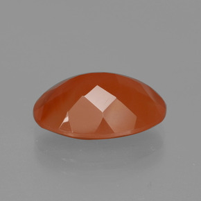 Cornalina Naranja natural de 5.04 ct, Corte Óvalo, Translúcido
