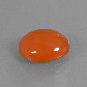 Cornalina Naranja natural de 2.36 ct, Corte Óvalo, Translúcido