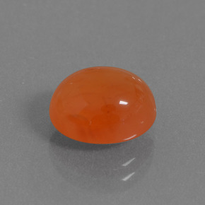 Cornalina Naranja natural de 3.33 ct, Corte Óvalo, Translúcido