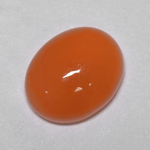 Cornalina Naranja natural de 2.56 ct, Corte Óvalo, Translúcido