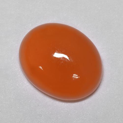 Cornalina Naranja natural de 2.56 ct, Corte Óvalo, Translúcido