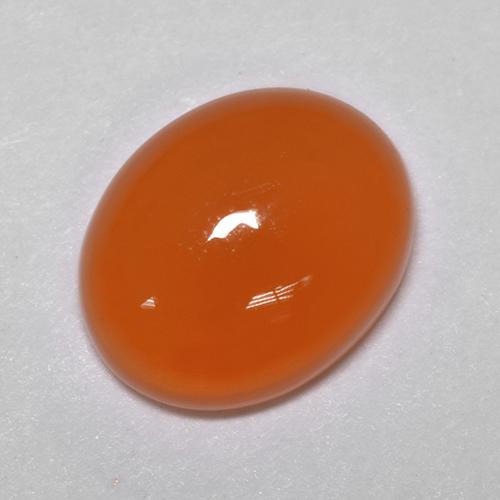 Cornalina Naranja natural de 2.56 ct, Corte Óvalo, Translúcido