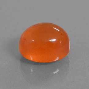 Cornalina Naranja natural de 5.18 ct, Corte Óvalo, Translúcido